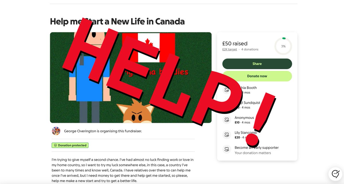 If you've donated to my GoFundMe fundraiser, you may have noticed that your money is being refunded  would you be so kind as to repay it back once it has been sent back to you I massively appreciate all of you who have donated, you are all so amazing gofund.me/7b10f534