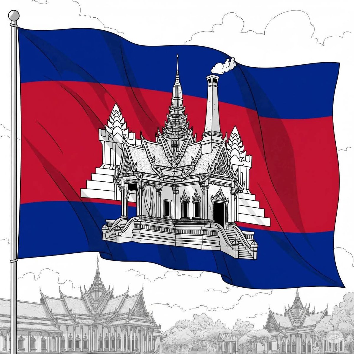 mintbob_mint's tweet image. ธงชาติประเทศนี้เค้าสวยนะ มีปล่องควันแบบยุโรปด้วย 55555555