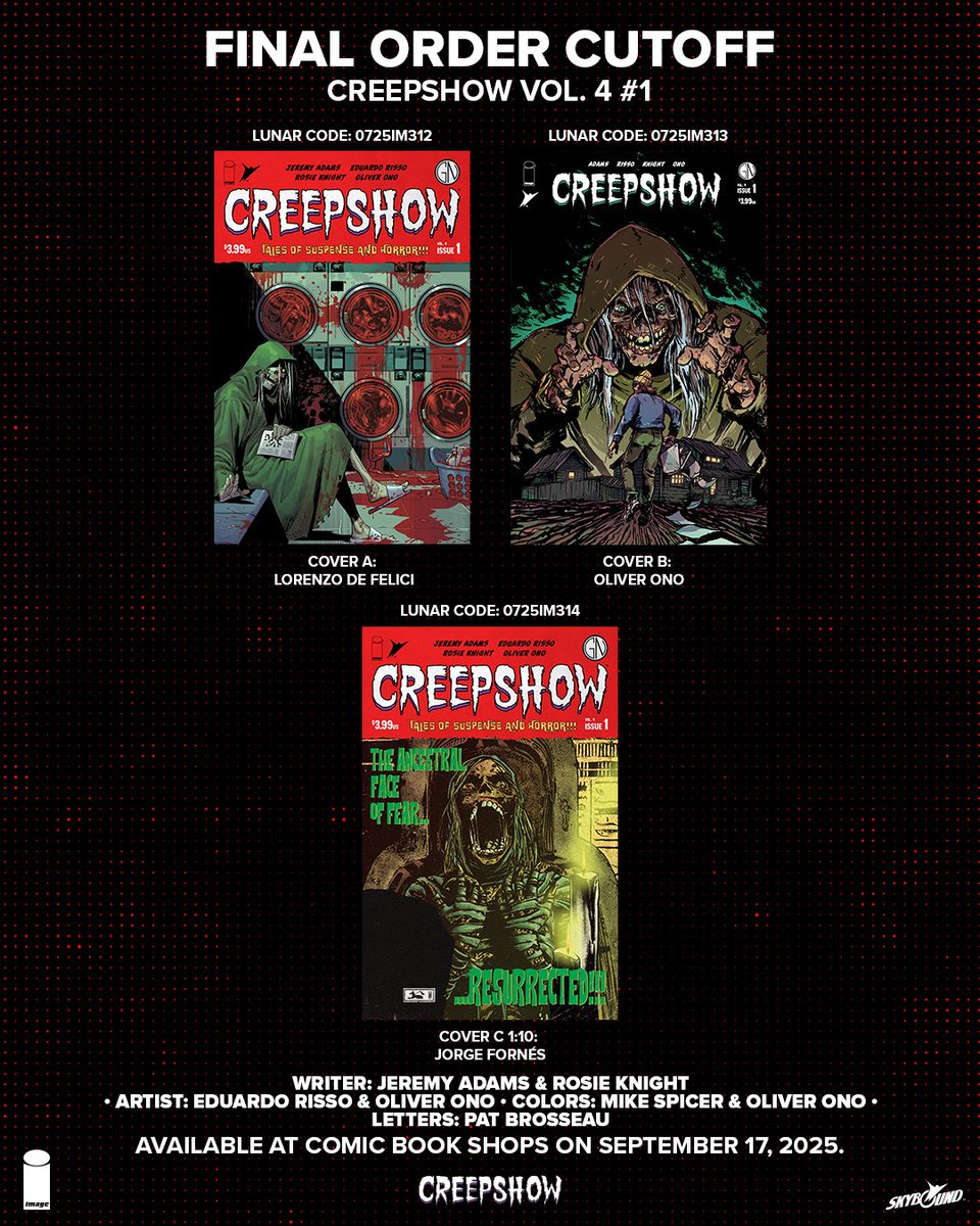 It’s #FOCFRIDAY for: 

💥 Good as Dead #1
⚔️ Invincible Universe: Battle Beast #5
💀 Creepshow Vol. 4 #1 🧵