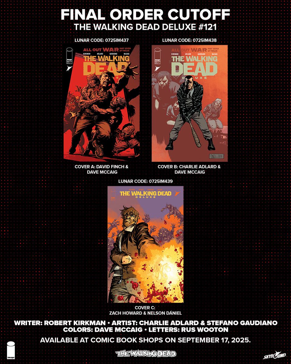 🥷 GI Joe #11
🌶️ Ghost Pepper #3
🧟‍♂️ The Walking Dead Deluxe #121