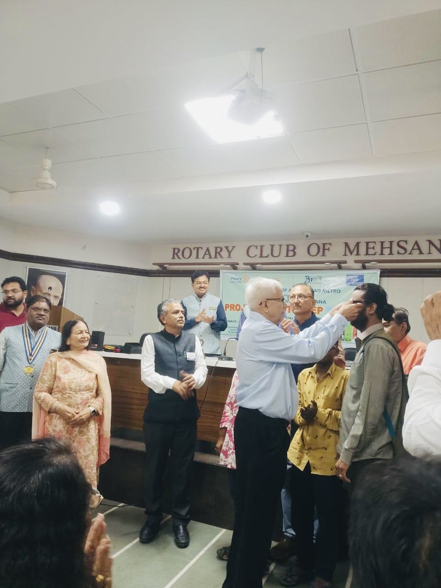 rcahdmetro's tweet image. We are delighted to share the grand success of our FOURTH Philanthropy Project – ‘Jyoti Deep’ ✨ “A Service to Society”, gifting smart glasses to the visually impaired, jointly organized with the Rotary Club of Mehsana.

#Rotary #RCAM  #JyotiDeep #SightForAll #smartglasses