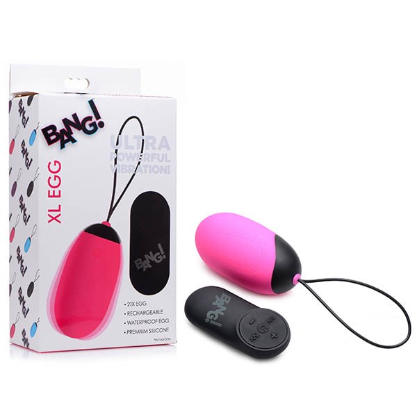 [Naughty by Nature Adult Store] Bang! XL Silicone Vibrating Egg - Pink XL USB Rechargeable Egg with Wireless Remote ($107.95) 

 nbnas.com.au/collections/al… 
  😈 SexToysDeals,com 😈  #adultToys #bluetooth