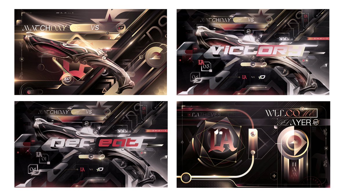 LA Thieves Art Direction V1 ©️ 
My first esports project.

Rts &amp; likes appreciated!!
