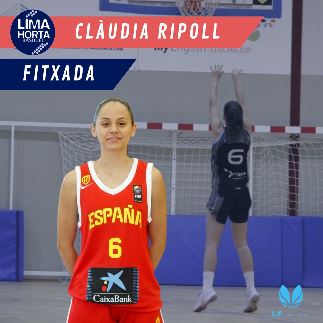 🆕 Clàudia Ripoll, talent balear que suma el nou projecte del Lima-Horta Barcelona!

✍️ L’aler de Binissalem és la cinquena incorporació de l’entitat hortenca i s’estrenarà a LF Challenge de la mà del club salmó.

💪🏻 Benvinguda a la família salmó, Clàudia!