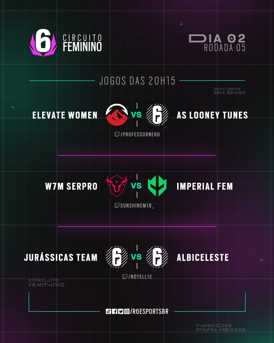 +6 jogos definem a FASE DE GRUPO do Circuito Feminino 🔥

Quem serão as 4 classificadas aos Playoffs? 👀