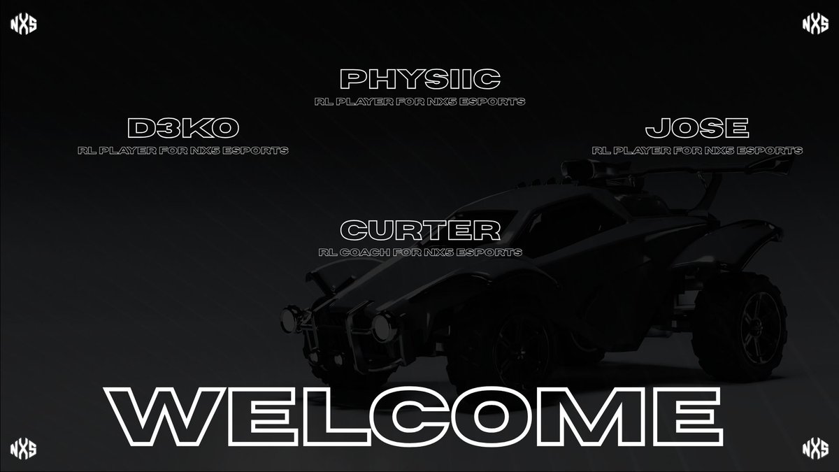 PRESENTACION | #NX5RL

Continuamos abriendo la segunda sección en el club y tocan los niños de Rocket League, estarán jugando los clasificatorios de la RLCS y torneos españoles

👤| <a href="/D3KO7/">D3KO</a>  
👤| <a href="/PhysiicRL/">PhysiicRL</a> 
👤| <a href="/jose09209/">jose901_</a> 

🧠| #Curter

#GONX5