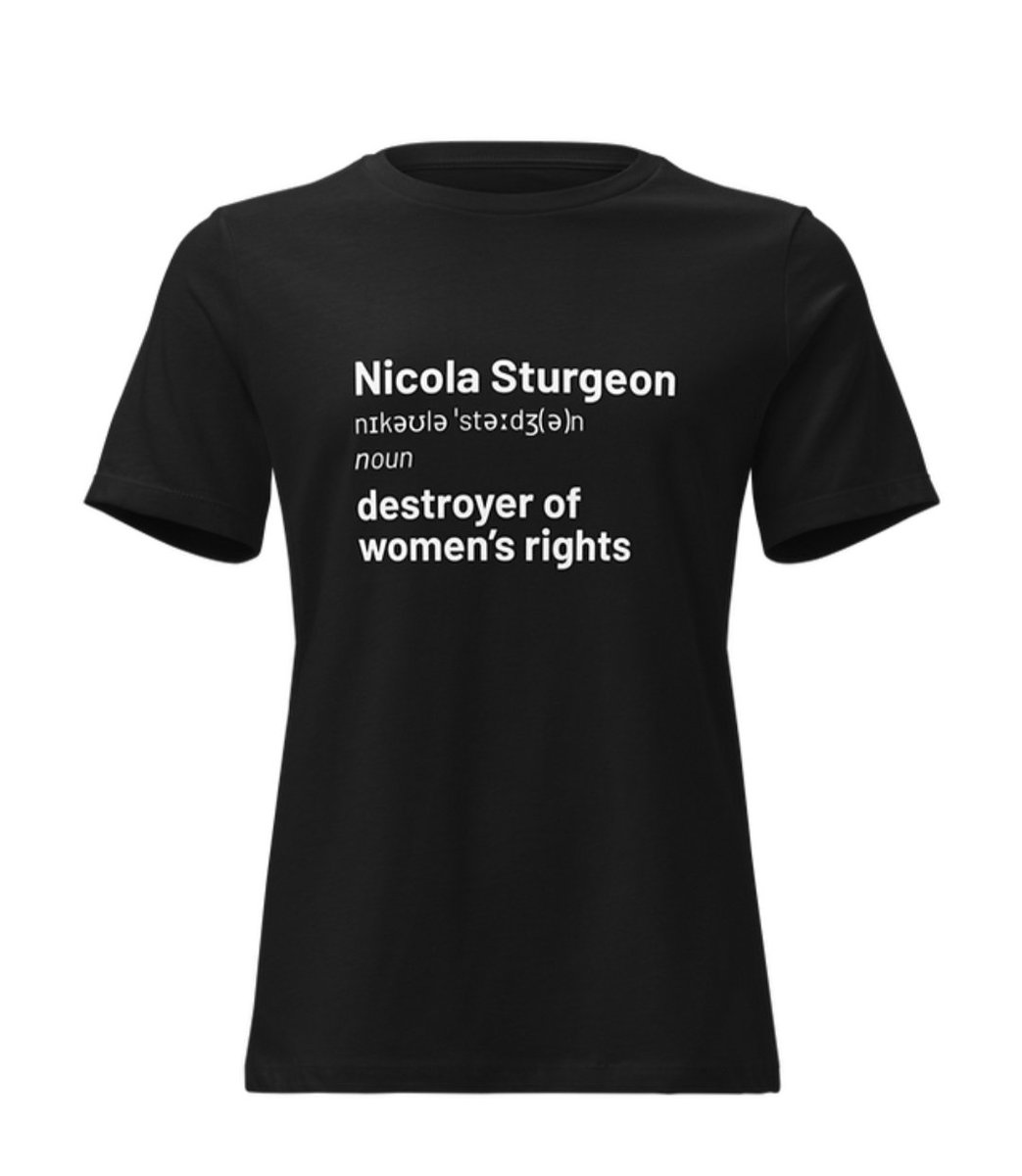 Yes, this is THAT Nicola t-shirt. 
#DestroyerOfWomensRights 
Get yours here 👇🏾
letwomenspeak.org/nicola-definit…