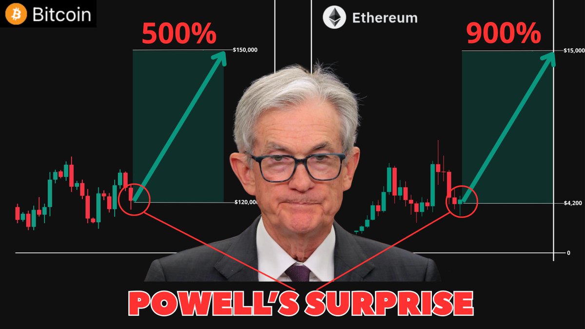 0xosyro's tweet photo. 🚨 POWELL openly admitted: RATES need to come DOWN

Today he said “the balance of risks is shifting,” and the market EXPLODED

That means trillions in fresh liquidity are on the way

Here’s the breakdown of why this triggers the bull run👇🧵 https://t.co/ZBmf0Krf1Q