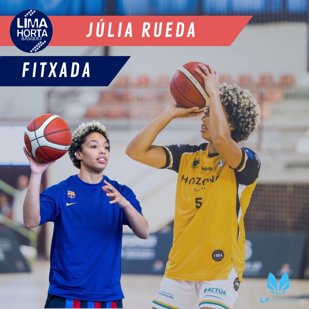 🆕 Júlia Rueda, nou fitxatge del Lima-Horta Barcelona!

✍️ L’escorta catalana, procedent del Barça CBS d’LF Challenge, completa el joc exterior del club salmó.

💪🏻 Benvinguda a la família salmó, Júlia!