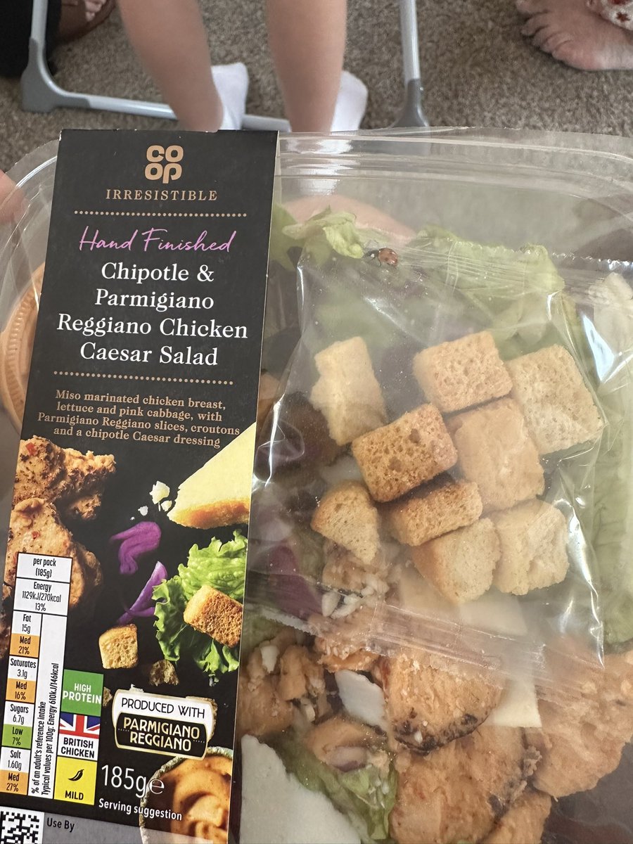 Nice lady bird stuck in my salad 🙃🐞

Can I still eat it <a href="/coopuk/">Co-op</a> ???