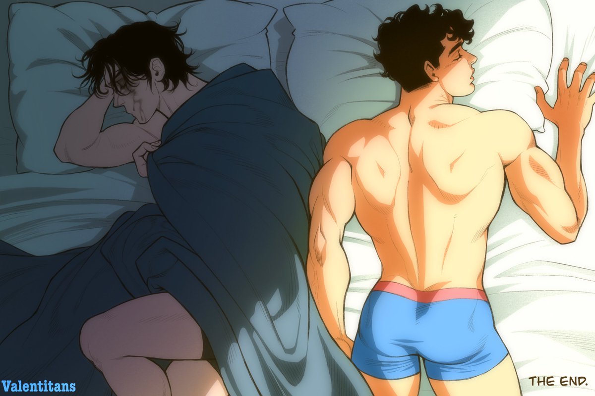 valentitans's tweet image. Someone asked that i post the last panel of my superbat comic individually