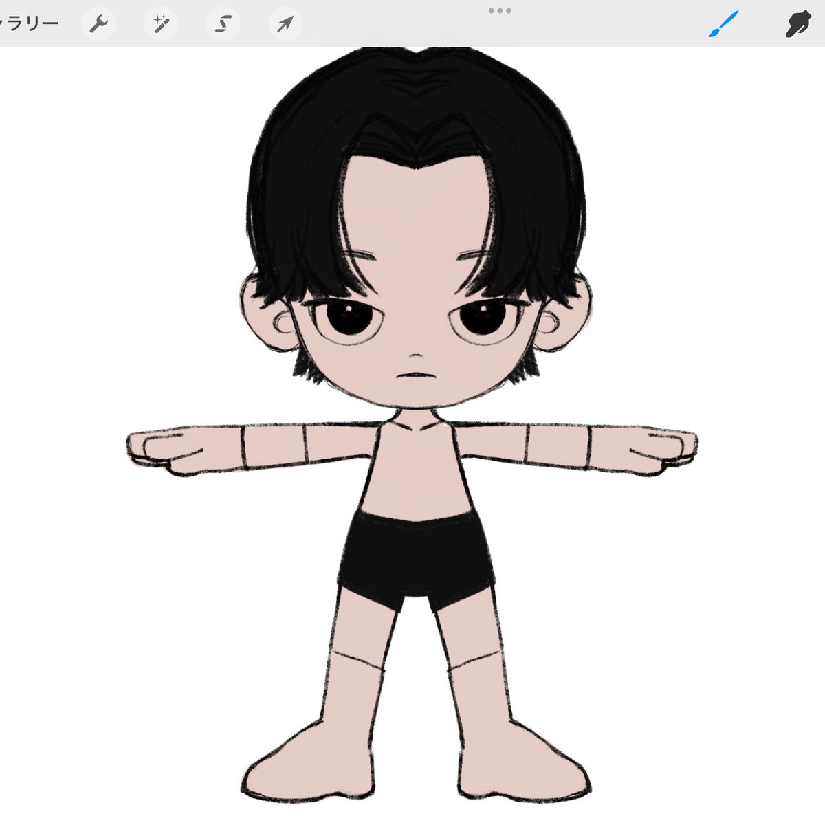 3Dモデリングをまたやりたくなってとりあえず元を描いて過ごしました。