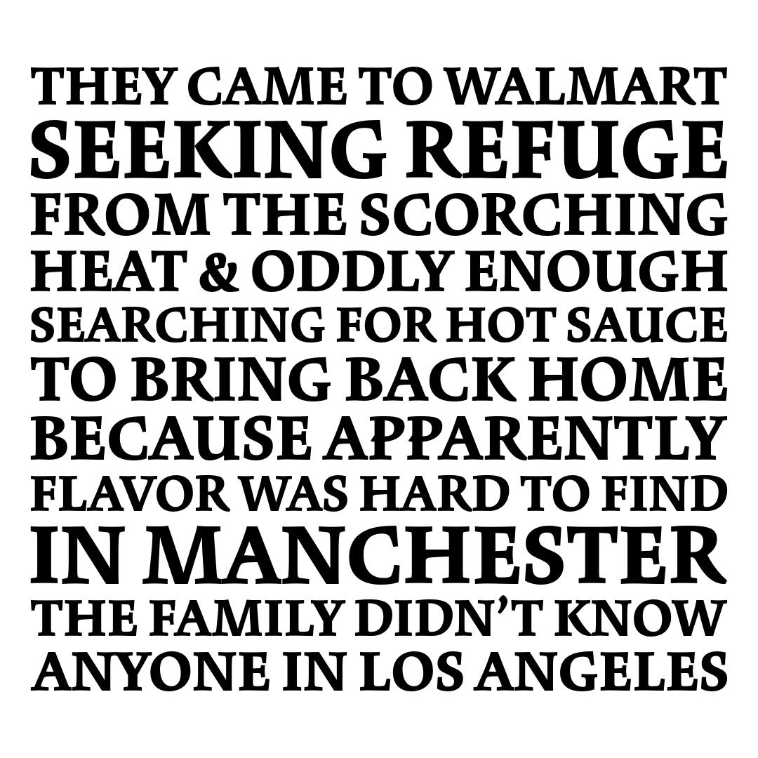 They came to Walmart seeking refuge from scorching heat &amp; searching for hot sauce to bring home to UK because flavor was hard to find in #manchester They didn’t know anyone in #losangeles #shabbatshalom #shalom #goodshabbos #jew #jewish #jewishpride #jewishpeople PART 3/7