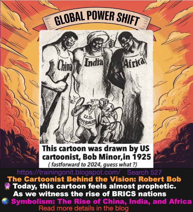 Witness a powerful vision from 1925: towering figures of China, India &amp; Africa &amp; how this cartoon foresaw a new world.
More details:- trainingonit.blogspot.com/2025/08/robert…  

 #AntiImperialism #Decolonization #RobertMinor #GlobalSouth #ArtAsResistance #ResistanceArt #Indian #Africa