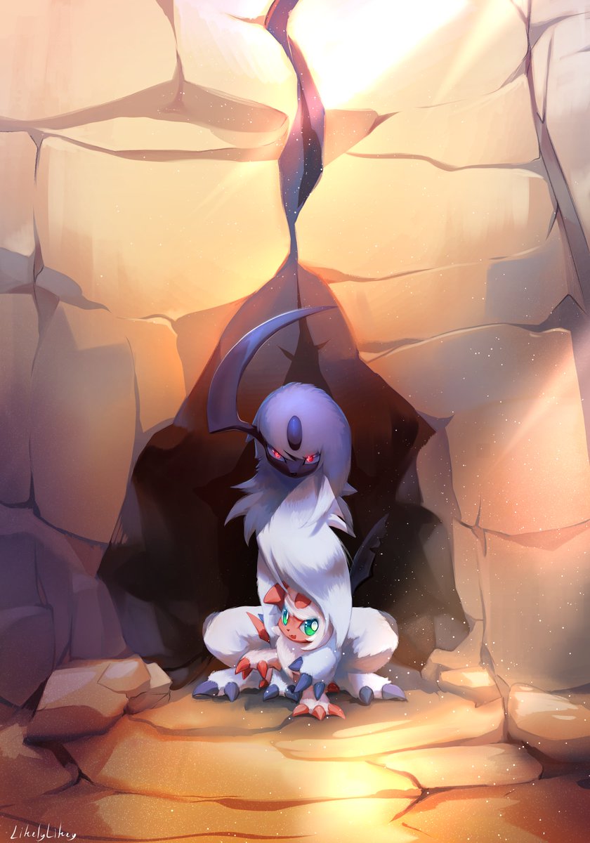 Protective of the baby

#Absol #Pokemon