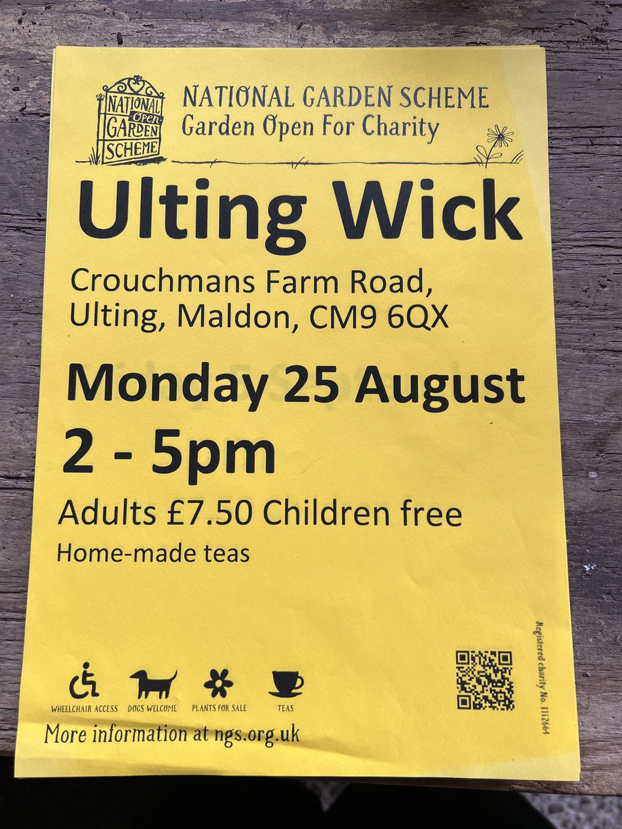 Should anyone want to visit us on Bank Holiday Monday we are open. Do not attempt the restricted bridge just beyond the garden from Woodham Walter side. Use NGS directions and IGNORE the road closure signs as the road is closed beyond the turning to the garden. Cash only.