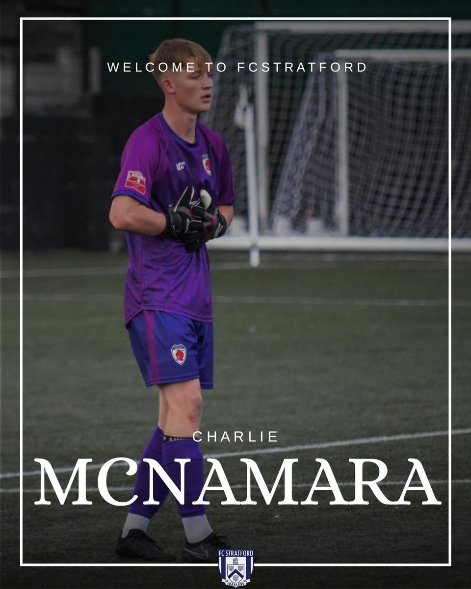 《 𝐍𝐄𝐖 𝐒𝐈𝐆𝐍𝐈𝐍𝐆 》CHARLIE MCNAMARA. We are pleased to confirmed that Charlie has signed for the 25/26 season. 

The young goalkeeper comes in from Bromsgrove Sporting and is highly thought of on the non league circuit, a big future ahead for Charlie and we can’t wait to