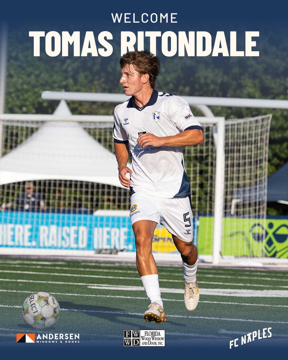 FC Naples (@fcnaples_) on Twitter photo βοΈ From a 25-day deal to a permanent spot. Welcome to Paradise, Tomas Ritondale!
Read more about Tomas, our clubβs first-ever contract extension!
π bit.ly/4g9k8M1
Proudly presented by <a href="/AndersenWindows/">Andersen Windows + Doors</a> πͺ
#FCNaples #USLSigning #TomasRitondale βοΈ From a 25-day deal to a permanent spot. Welcome to Paradise, Tomas Ritondale!
Read more about Tomas, our clubβs first-ever contract extension!
π bit.ly/4g9k8M1
Proudly presented by <a href="/AndersenWindows/">Andersen Windows + Doors</a> πͺ
#FCNaples #USLSigning #TomasRitondale