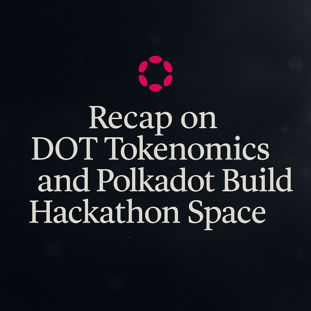 What Went Down in the DOT Tokenomics &amp; Polkadot Build Hackathon Space hosted by   

The space opened with three clear topics on the agenda:
➠ OpenGov parameter changes
➠ DOT tokenomics proposals
➠ Polkadot Build Hackathon

The discussion began with OpenGov.

OpenGov Parameter