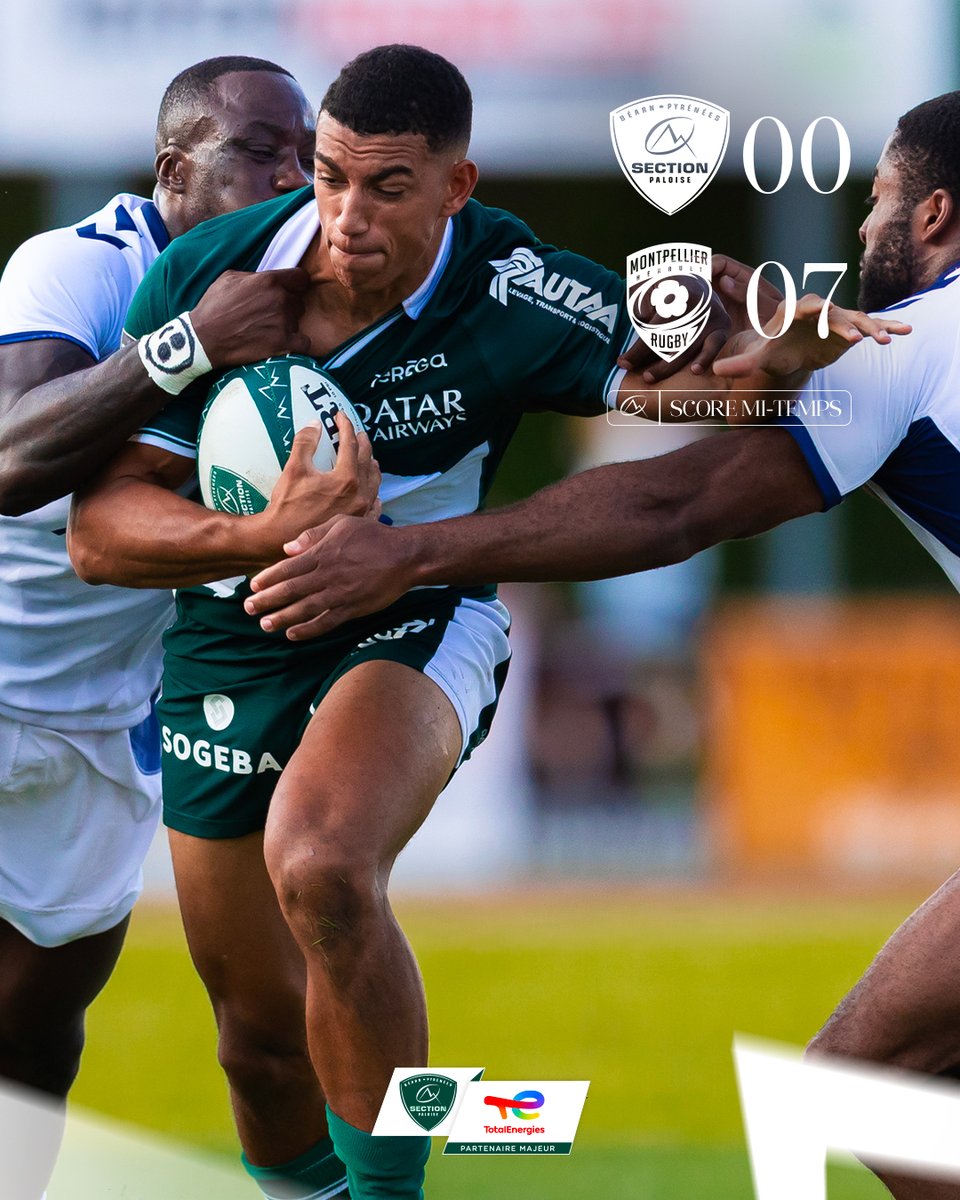 Section Paloise Béarn Pyrénées (@sectionpaloise) on Twitter photo ⏸ Match engagé et score serré à la mi-temps !
📲 L'évolution du score sur l'appli Section
#HonhaSection ⏸ Match engagé et score serré à la mi-temps !
📲 L'évolution du score sur l'appli Section
#HonhaSection