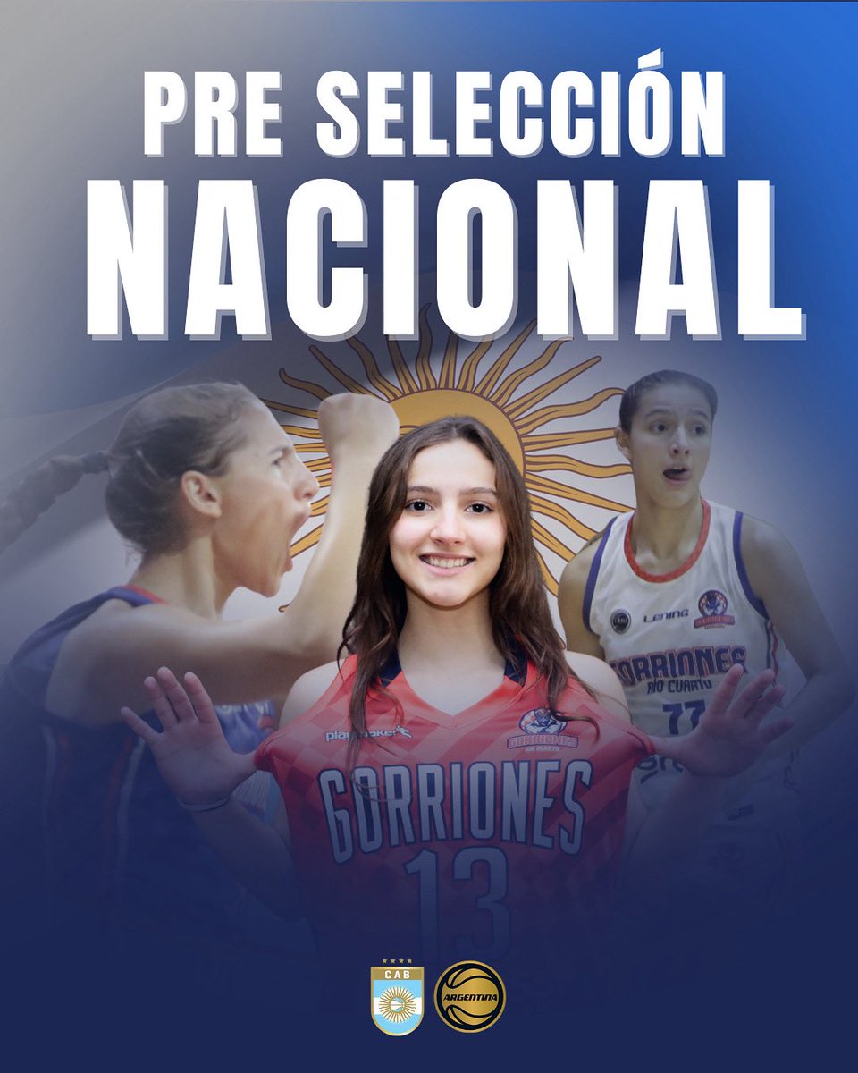 gorrionesrio4's tweet photo. 🇦🇷 ¡Celi es preselección nacional!
✊🏻 Celina Novatti fue convocada nuevamente a la #PreSeleccion Argentina en la categoría U17!
🥹 ¡Felicitaciones Celi! https://t.co/dLllxbFKgu