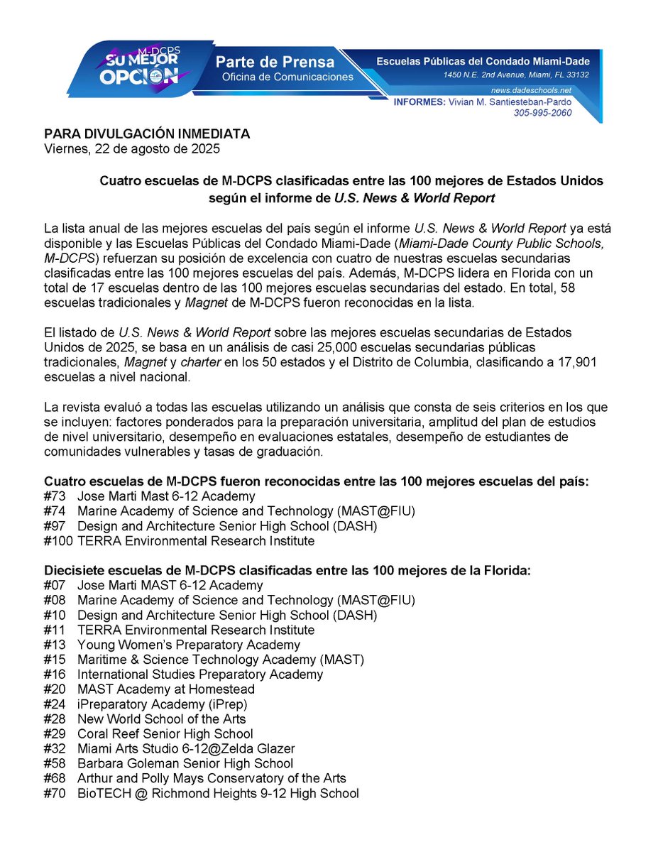 M-DCPS Español tweet media