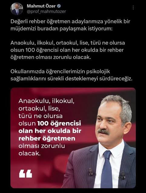 huseyinnceyhan's tweet photo. 🚨 Psikolojik danışmanı olmayan okul kalmasın. 

Öğrencilerin kişisel, mesleki ve eğitsel gelişimleri için okullara Psikolojik Danışman şart!

#EğitimdePsikolojikDanışman https://t.co/jnV3YFQj8L