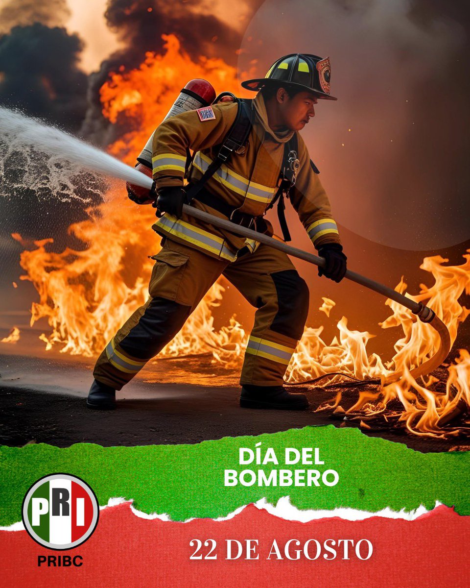 Honor y gratitud a nuestros bomberos, quienes con valentía y dedicación arriesgan sus vidas para proteger la nuestra. Su sacrificio y compromiso son un ejemplo para todos.

<a href="/PRI_Nacional/">PRI</a> 
<a href="/alitomorenoc/">Alejandro Moreno</a> 
<a href="/alvaroaldreteg/">Alvaro Aldrete</a> 

#PRI #PRIBC #DíaDelBombero
