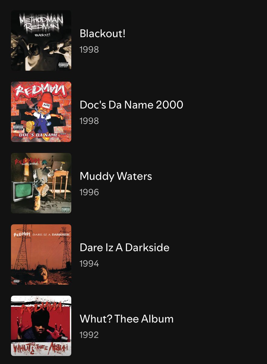 since i got into Redman, his discog became one of my fav from the 90’s