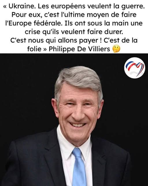 Bravo monsieur <a href="/PhdeVilliers/">Philippe de Villiers</a> ❣️