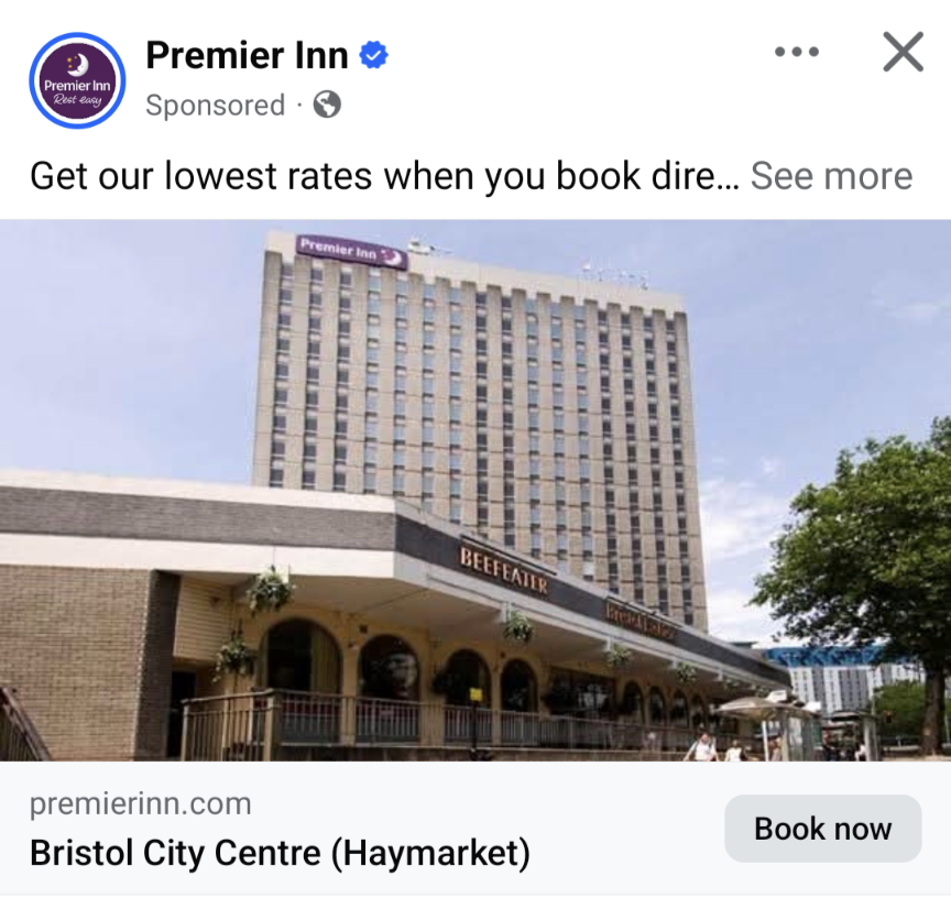 Good luck booking this <a href="/premierinn/">Premier Inn</a> ... the building has been demolished!