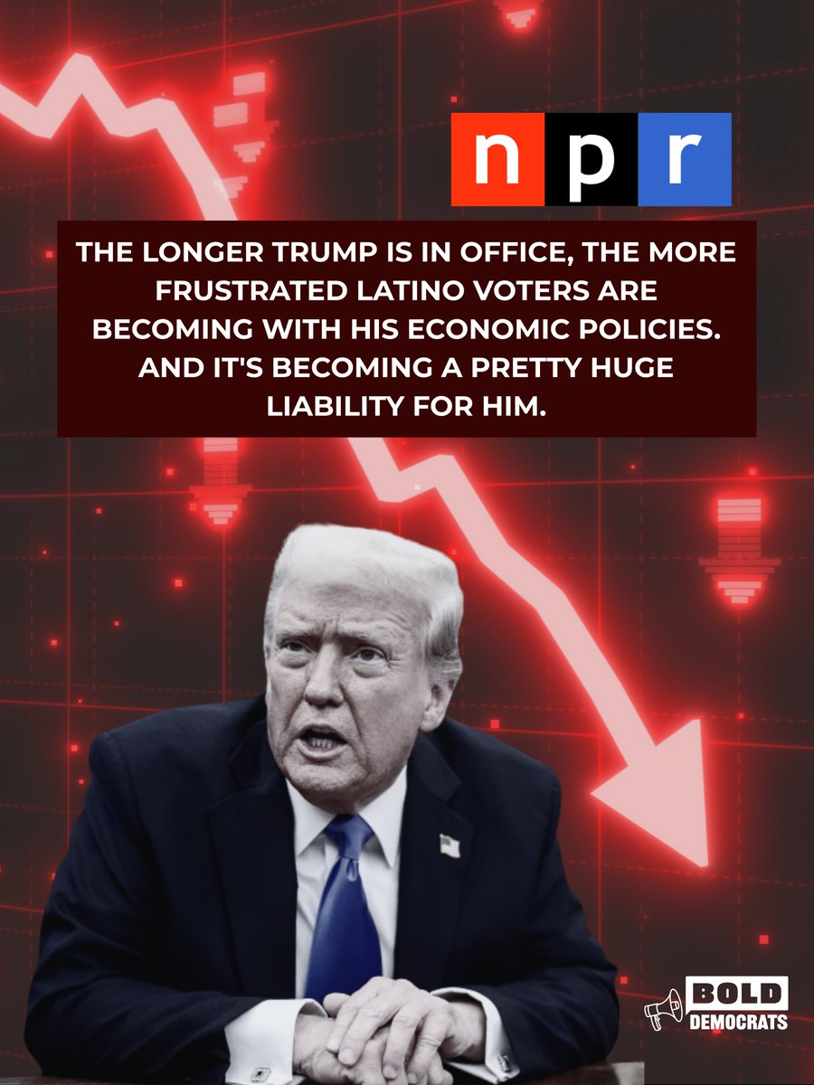 From tariffs to higher everyday prices, it’s no wonder 64% of Latinos are frustrated with Trump’s economy. He promised more affordable living but continues to make it harder for the working family to live a comfortable life. Promises made, promises broken.