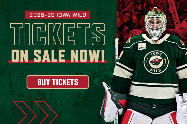 Iowa Wild Single Game Tickets are on sale now! 🙌 Don't miss your opportunity to lock in your seats to see your favorite hockey team in action for the 2025-26 season! 
🎫 bit.ly/3KyfVTm