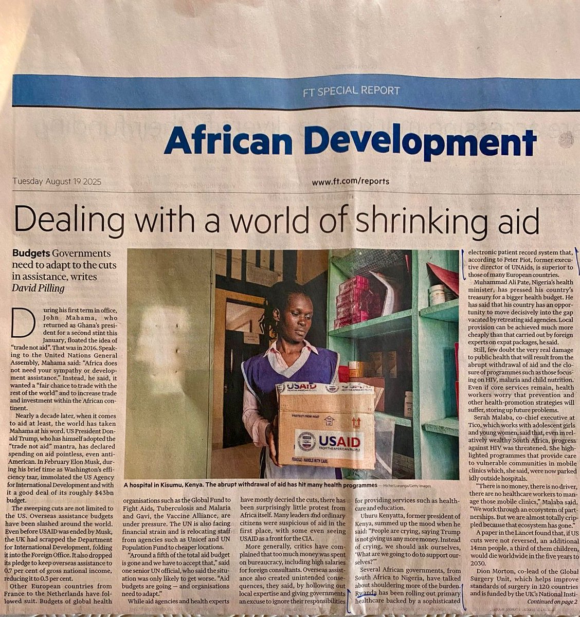 Africa can do it.Excellent analysis by ⁦<a href="/FT/">Financial Times</a>⁩⁦<a href="/davidpilling/">david pilling</a>⁩.
“Rwanda has been rolling out a primary health care backed by a sophisticated electronic patient record system superior to many European countries” ⁦<a href="/LSHTM/">London School of Hygiene & Tropical Medicine</a>⁩ ⁦<a href="/muhammadpate/">Muhammad Ali Pate</a>⁩⁦<a href="/maurodelorenzo/">Mauro De Lorenzo</a>⁩