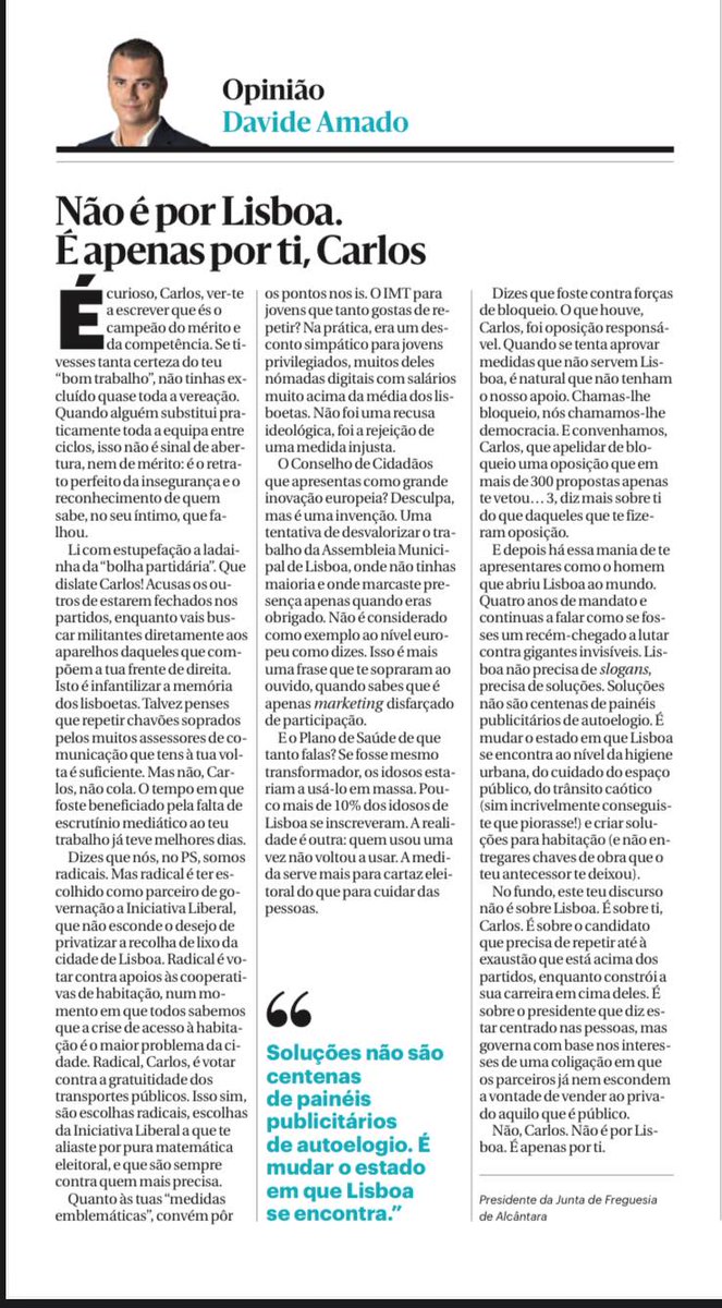🤔   não se fiquem pelo café.. 

..artigo demolidor de davide amado, no DN, a desmontar as balelas de carlos moedas. A ler..