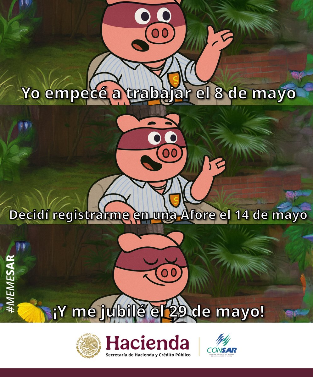 CONSAR_mx's tweet image. 🚫¡ERROR, el #Retiro no es exprés!

⏳ Tómate tu tiempo para imaginar el futuro que quieres
✔️ Revisa los requisitos de #Pensión
📊 Compara rendimientos de las #Afores
💰 Haz #Ahorro voluntario para multiplicar tus recursos

ℹ️ Infórmate 👉: gob.mx/consar