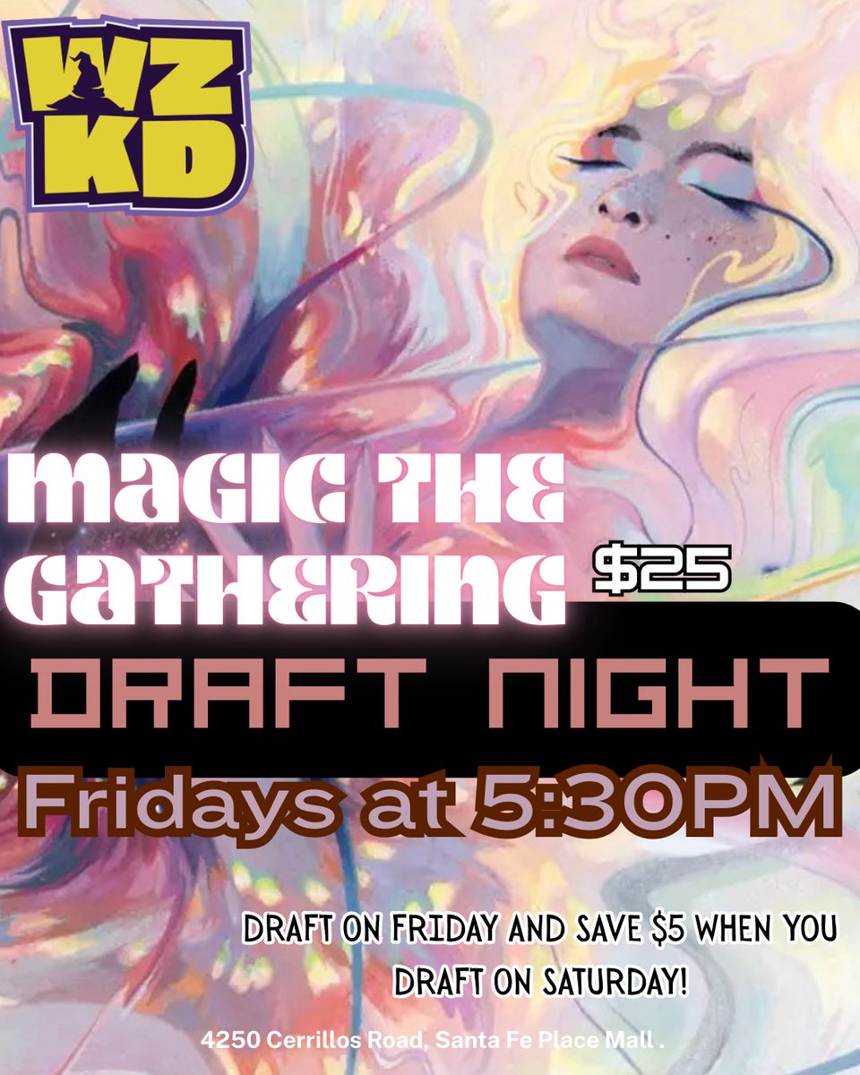 draft night- if you draft today you save $5 on Saturday's draft! #MTG #MagicTheGathering #MTGCards #MTGCommunity #MTGCollector #MTGDeck #MTGCommander #MTGArena #MTGPlay #MTGLife