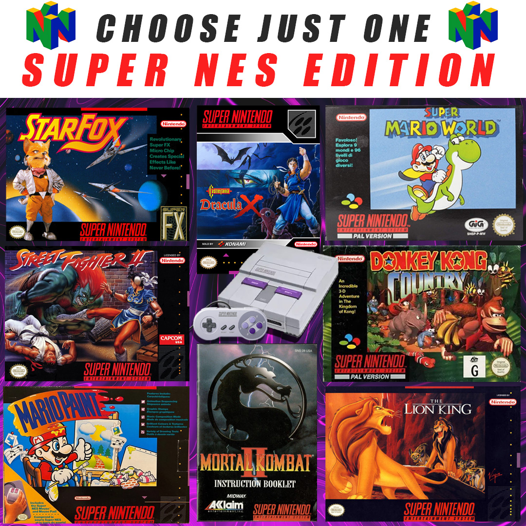 We’re celebrating SNES! Pick one game to play. 📷
•
•
#SNES #anniversary #pickone #retrogaming