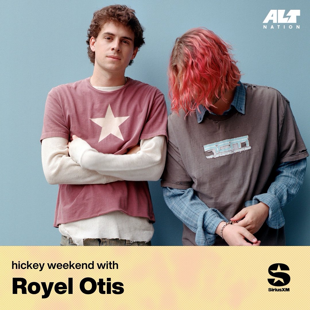 Haaaaappy hickey release day!! @royelotis just dropped their new record and they’re introducing you to the songs all weekend long starting this afternoon! Hear what they’ve got to say about the new tracks and some song picks from artists/bands they’re into right now!