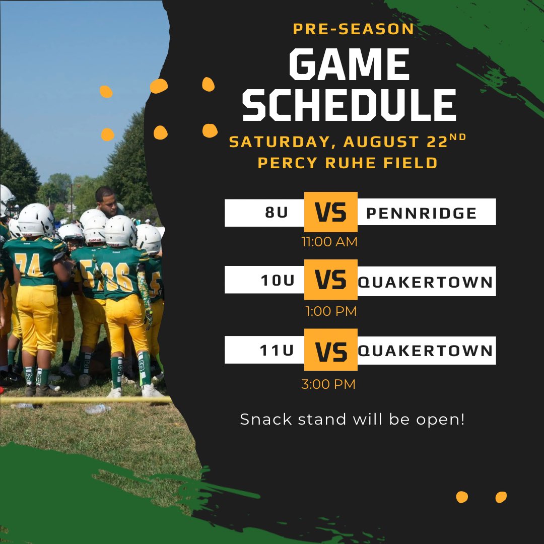 Hope to see everyone out supporting our 8U, 10U and 11U teams tomorrow for some pre-season action.