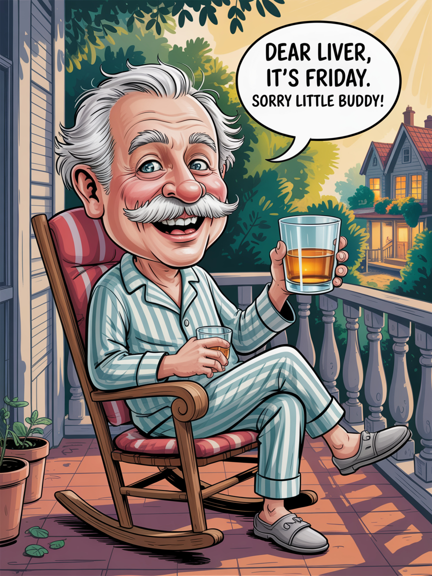 Dear Liver, It's Friday. sorry little buddy!