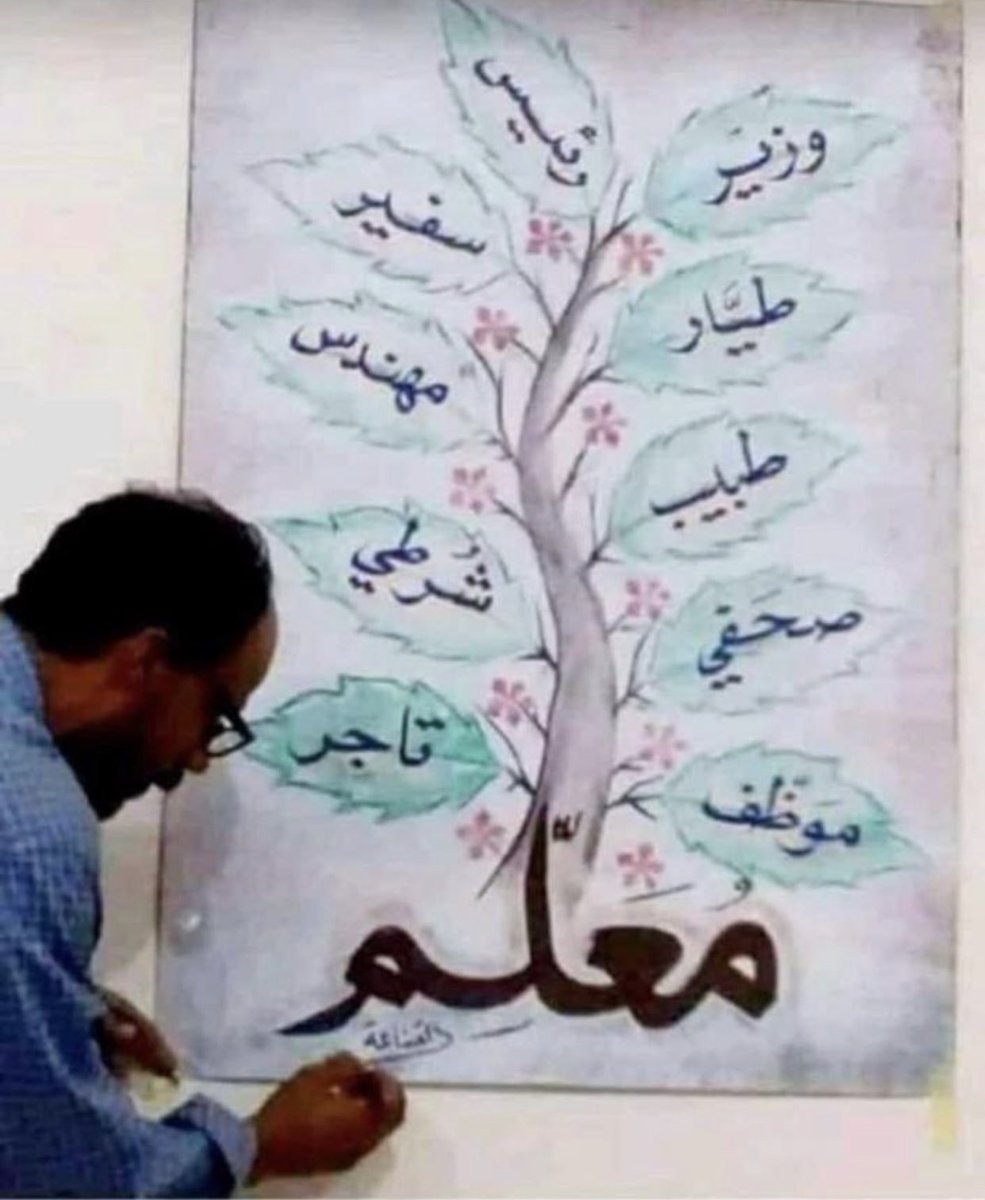 iradah2007's tweet image. ومَن كـ #المُعلّم؟! ❤️💐