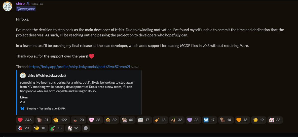 thank you for everything Chirp