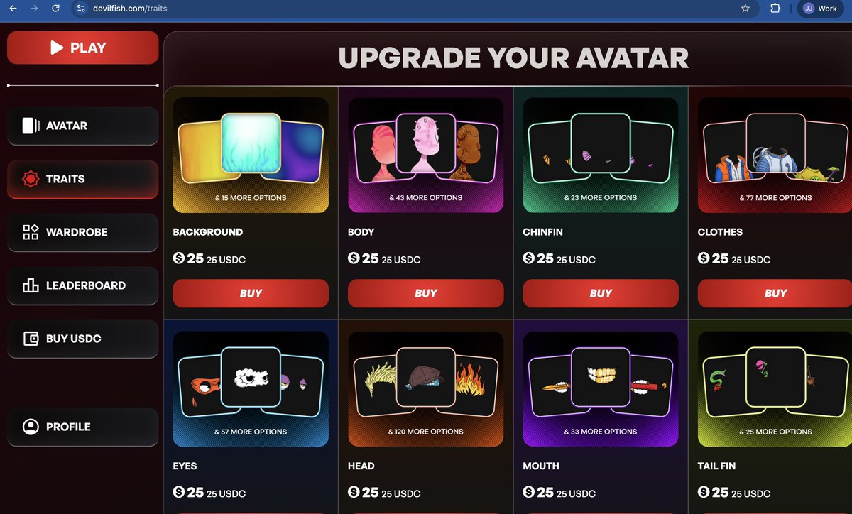 devilfish.com/traits 

Deposit USDC &amp; mint traits now! 

Only $25🔥

Holders of one trait will get access to a bonus $250 trait only game this week