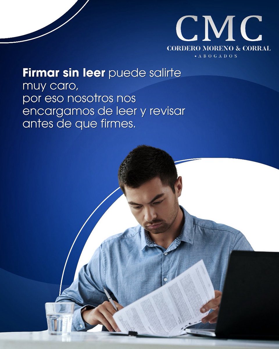 CMCABOGADOSEC's tweet image. 🖊️ Sabemos que muchos firman solo porque “se ve confiable”...
Pero que algo parezca seguro no significa que lo sea.

📌 Un contrato bien presentado puede esconder cláusulas abusivas
📌 Un acuerdo informal puede dejarte sin respaldo legal
📌 Una letra pequeña puede costarte miles