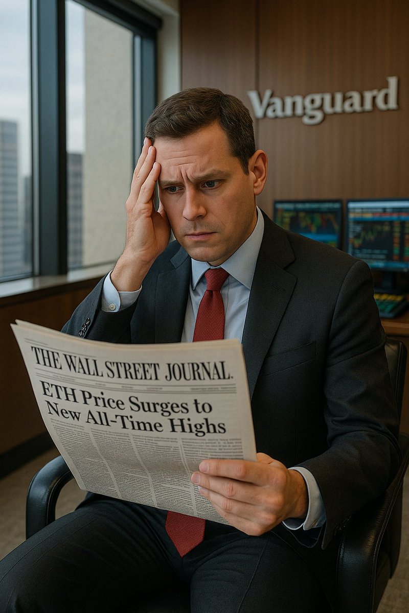 Vanguard executive frustrated reading about ETH price surging to all-time highs in The Wall Street Journal