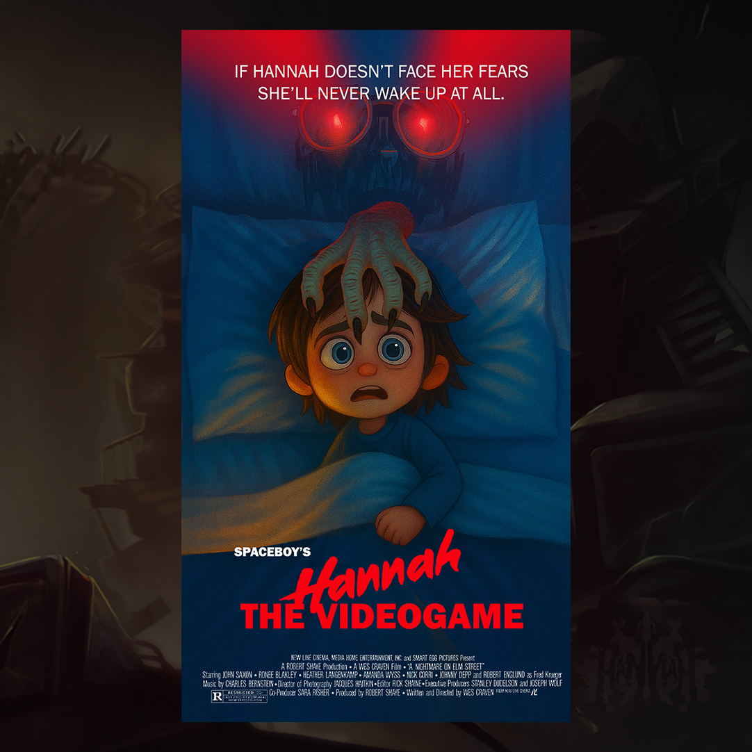 📢 GIVEAWAY
In Hannah, you don't need to sleep to have nightmares. They appear even when your eyes are wide open.
👀 Oh, this poster clearly has NOTHING to do with any movie from the 80s...
🎁 But if you insist, maybe we'll give you a copy of the game. 
Everyone who guesses the