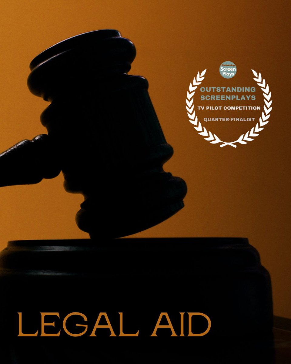 My TV Pilot Legal Aid has officially been named a Quarterfinalist in the 2025 Outstanding Screenplays TV Pilot Competition! Honored to have my work recognized alongside so many writers. #LegalAid #Screenwriting #TVPilot #OutstandingScreenplays #Quarterfinalist <a href="/outscreenplays/">Outstanding Screenplays</a>