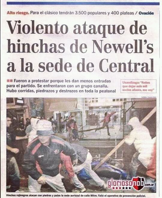 Siempre fuimos al frente sin máscaras y sin vestirnos de payaso...
En Rosario manda NEWELLS !!!