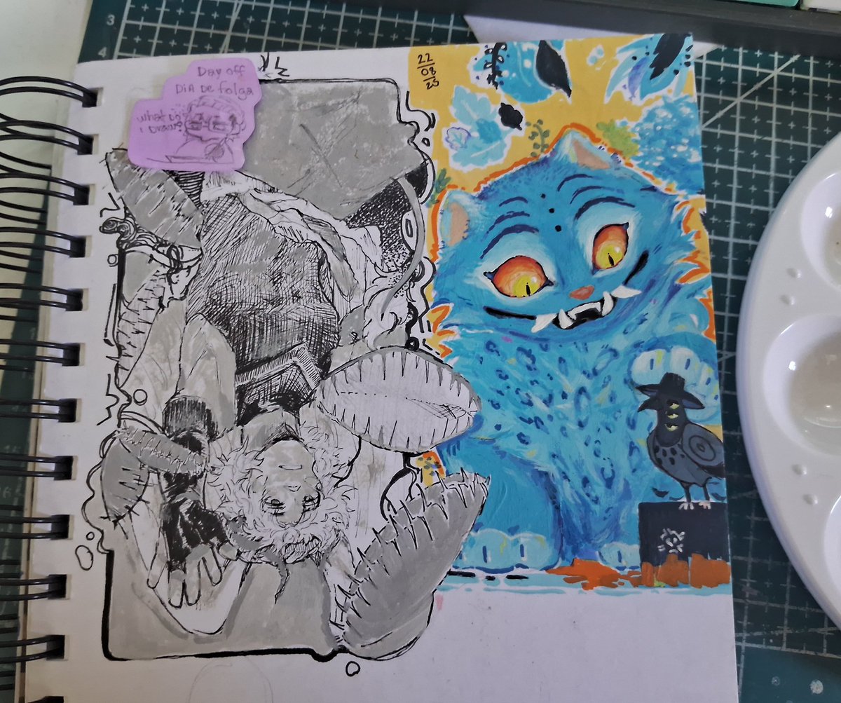 Rdot_0z's tweet photo. #sketchart #sketchbook #myOC and #kpopdemonhuntersfanart 
. 
.
Meu dia de folga :D https://t.co/DS4awO7rw1